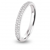 Alliance Jonc Parisien diamant demi tour - Autre version