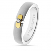 Alliance Pequignet Acier Or & Diamant 4.5 mm - Autre version