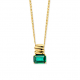 Collier Argent pierre verte - Naiomy