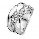 Bague argent avec pavage de zirconium - Naiomy 