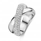 Bague argent pavage de zirconium - Naiomy 
