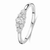 Bague argent sertie d'oxydes - Naiomy