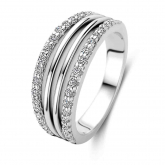 Bague argent sertie de Zirconium  - Naiomy Silver