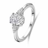 Bague argent sertie de Zirconium  - Naiomy Silver