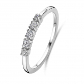 Bague argent sertie de Zirconium  - Naiomy Silver