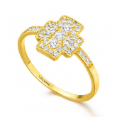 Bague de Syracuse en or et diamants  - Autre version