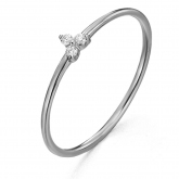 Bague diamants 0.03 ct - Pour complter