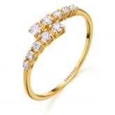Bague diamants 0.27 ct - Autre version