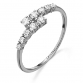 Bague diamants 0.27 ct - Autre version