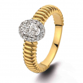 Bague diamants - Pour complter