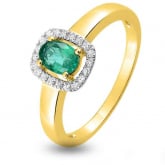 Bague Emeraude et Diamants - Autre version