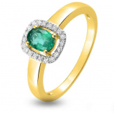 Bague Emeraude et Diamants - Autre version