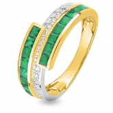Bague Emeraude et Diamants - Autre version
