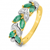 Bague Emeraude et Diamants - Autre version