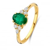 Bague Emeraude et Diamants - Pour complter