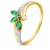 Bague Emeraude et Oxyde - Autre version