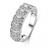 Bague en argent et oxydes de zirconium multicolore - Naiomy Silver