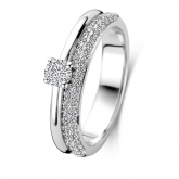 Bague en argent et oxydes de zirconium  - Naiomy Silver