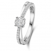 Bague en argent et oxydes de zirconium - Naiomy Silver