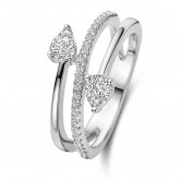Bague en argent et oxydes de zirconium - Naiomy Silver