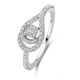 Bague en argent et oxydes de zirconium - Naiomy Silver