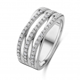 Bague en argent - oxydes blancs - Naiomy - Pour compl&eacute;ter