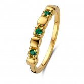 Bague en argent plaqué or jaune oxydes - Naiomy - Pour compl&eacute;ter