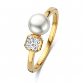 Bague en argent plaqué or jaune oxydes - Naiomy - Pour compl&eacute;ter