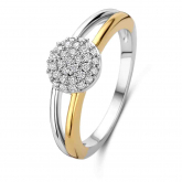 Bague en argent plaqué or jaune oxydes - Naiomy - Pour compl&eacute;ter