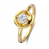 Bague en argent plaqué or jaune oxydes - Naiomy - Pour compl&eacute;ter