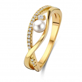 Bague en argent plaqué or jaune oxydes - Naiomy - Pour compl&eacute;ter