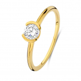 Bague en argent- plaqu or oxydes - Naiomy - Pour complter