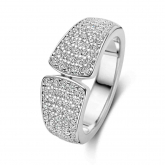 Bague en argent sertie d'oxydes de zirconium - Naiomy Silver
