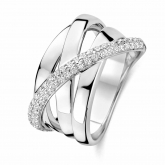 Bague en argent sertie de zirconium - Naiomy 