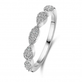 Bague en argent sertie de zirconium Naiomy Silver
