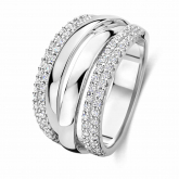 Bague en argent sertie de zirconium Naiomy Silver