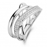 Bague en argent sertie de zirconium Naiomy Silver