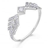 Bague en or blanc Renaissance - Autre version