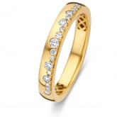 Bague Ischia Basics, diamants sur or jaune