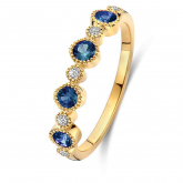 Bague Or et Saphir - Autre version