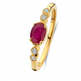 Bague Or Rubis et diamants - Autre version