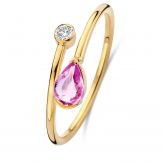 Bague Or Saphir et Diamant - Autre version