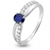 Bague oxyde et Saphir - Autre version