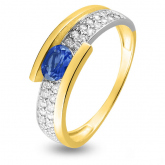 Bague oxyde et Saphir - Autre version