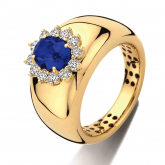 Bague Lolite et diamants - Autre version