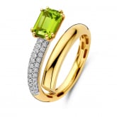 Bague Pridot et diamants - Autre version