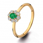 Bague Pierres fines et diamants - Autre version