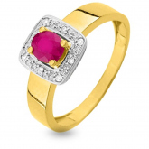Bague Rubis et Diamants - Autre version