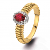 Bague Rubis et diamants - Autre version