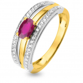 Bague Rubis et diamants - Autre version